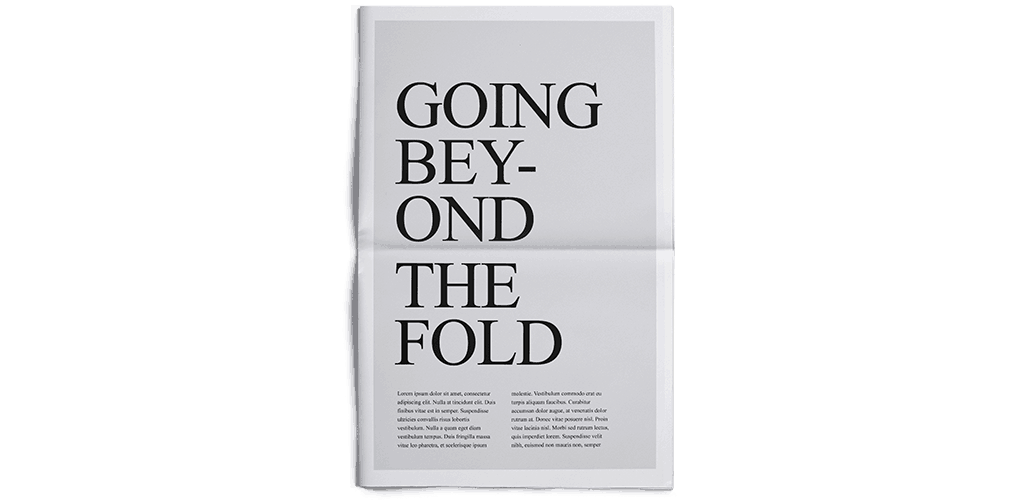 beyond the fold
